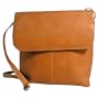 David King Flap Over Top Zip 2 Front Pockets-Cafe