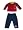 Beyond Basics Kids - Newborn Baby Boys 2-Piece Fleece Pant Set, Burgundy, Navy (Size 0-3Months)