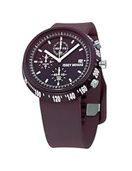 Issey Miyake Trapezoid Al Watch (Maroon Dial)