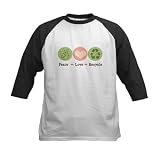 Recycling Peace Love Recycle Kids Baseball Jersey