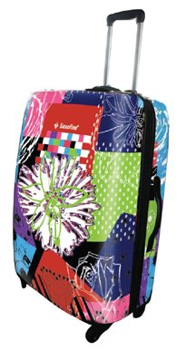 SAXOLINE Trolley-Koffer 61 cm – 4 Rollen – UltraLight – Design: Kimono