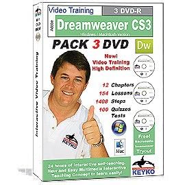 Adobe Dreamweaver CS3 Tutorial Training in 3 DVDs By Keyko by Keyko