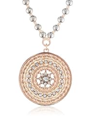 Jessica Simpson Around the Way Disc Pendant Necklace, 17"