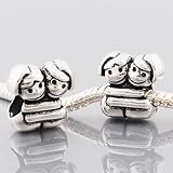 Andante Stones 925 Silber Bead Sich umarmende Freundinnen Element Kugel für European Beads + Organzasäckchen beads Andante Stones 925 Silber Bead Sich umarmende Freundinnen Element Kugel für European Beads + Organzasäckchen
