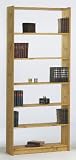 Steens 17914630 B&uuml;cherregal Axel 205 x 84 x 30 cm Kiefer massiv, gelaugt ge&ouml;lt