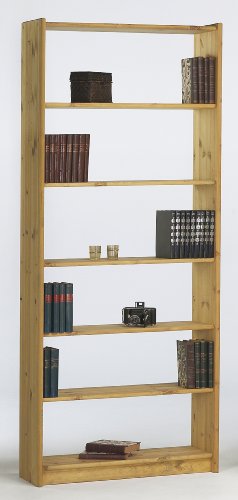 Steens 17914630 B&uuml;cherregal Axel 205 x 84 x 30 cm Kiefer massiv, gelaugt ge&ouml;lt