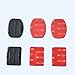 Adhesive Mounts for GoPro Hero Hero2 Hero3 Hero3+, 3 Curved + 3 Flat Mounts