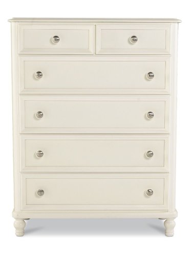 Pulaski Build-A-Bear Pawsitively Yours Kids 6 Drawer Chest in Vanilla Finish