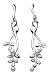 Kit Heath 5021FP Ladies Twisted Leaves with White Fresh Water Pearls Drop Earrings