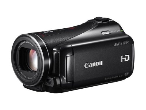 Canon LEGRIA HF M41 Flash-Camcorder (SDXC/SDHC/SD-Slot, 10-fach Zoom Dynamic IS, 7,5 cm (3 Zoll) Touch-Display) schwarz