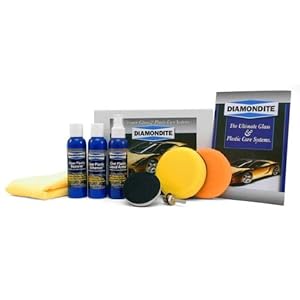 Diamondite Clear Plastic System Kit For plastic headlight lenses Diamondite Clear Plastic System Kit For plastic headlight lenses