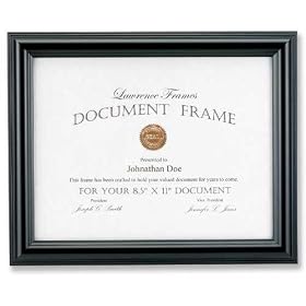 Lawrence Frames 185081 Black Document 8.5