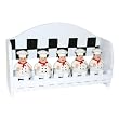 5pc spice rack w/wood holder. Fat Bistro Chef Ceramic