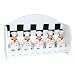 5pc spice rack w/wood holder. Fat Bistro Chef Ceramic