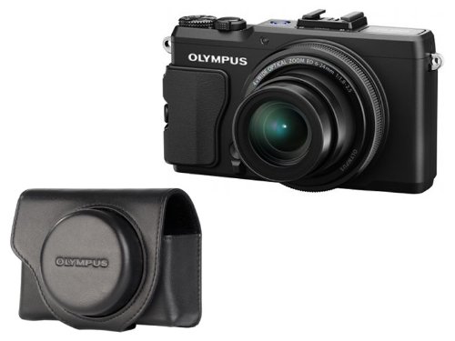 OLYMPUS STYLUS XZ-2 noir + étui cuir noir OLYMPUS