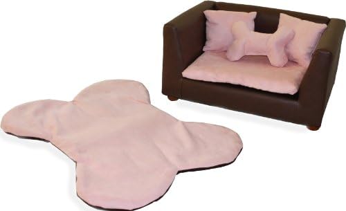 Fantasy Furniture Deluxe Dog Bed Set, Small, Pink