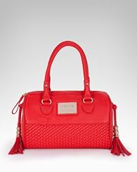 Woven Bamboo Satchel