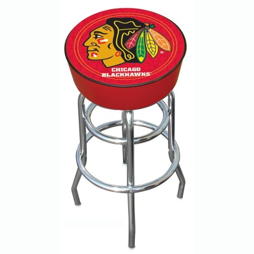 Poker NHL Chicago Blackhawks Bar Stool