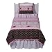 Circo Pink & Brown Flower Quilt & Sham - Twin Circo Pink & Brown Flower Quilt & Sham - Twin