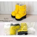 22cmドール用★BLYTHE ブライスにぴったり★ シューズ/ブーツ FW094 バックルショートブーツ(イエロー)/22cm Doll Shoes/Boots Buckles Short Boot(Yellow)