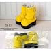 22cmドール用★BLYTHE ブライスにぴったり★ シューズ/ブーツ FW094 バックルショートブーツ(イエロー)/22cm Doll Shoes/Boots Buckles Short Boot(Yellow)_s-1