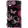 SnapOn Protector Case Phone Cover for LG KP500 - Pink Butterfly