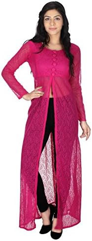 Hazle Avenue Full Sleeve Self Design Fusion Wear Round Neck Dress