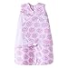 HALO Sleepsack Micro Fleece Swaddle, Pink Floral Burst, Small