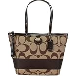 Coach Signature Stripe Shopper Coach 17433KHA