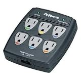 Fellowes SURGE 6PCPTL 1000J PHONE-DSL WALL LIFE 50K ( 99109 )