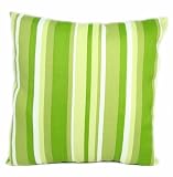 American Mills Bloomsbury Stripe 24 by 24 Indoor/Outdoor Floor Pillow, Lime