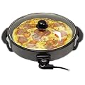 Andrew James 1500 Watt Multi Cooker With Glass Lid -2 YEAR WARRANTY - Large 42cm Diameter - Non- Stick Surface - Cool Touch Handles