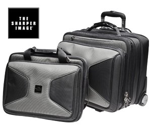 Sharper Image TSI8006 Briefcase Trolley with Day Bag