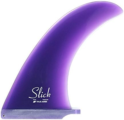 True Ames Surf Fins Slick Nose Rider 9.75" All Colors (Purple)