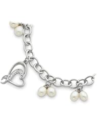 Sister and Bridesmaid Heart Bracelet in Silver