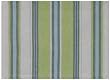 Durable Hand Woven Hemmed 100% Cotton Colorful Green and Blue Striped Placemat 13x19 Inches Set / 6