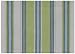 Durable Hand Woven Hemmed 100% Cotton Colorful Green and Blue Striped Placemat 13x19 Inches Set / 6