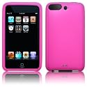 IPOD TOUCH 3RD GENERATION SILICON SKIN CASE HOT PINK WITH SCREEN PROTECTOR PART OF THE QUBITS ACCESSORIES RANGE