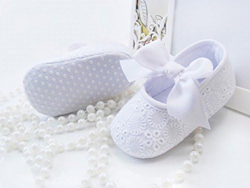 Size 12-18 Month Soft-soled Baby Shoes Embroidered Cotton Slip Toddler Shoes Baby Shoes White Princess