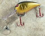 JLVLures Deep Crankbait Black Gold : Diver Lures JLV Freshwater Smallmouth Steelhead Pike Salmon Trout