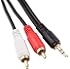 Choseal Q304 3.5mm to AV RCA Audio Adapter Cable for Ipod/MP3/pc 1.8m