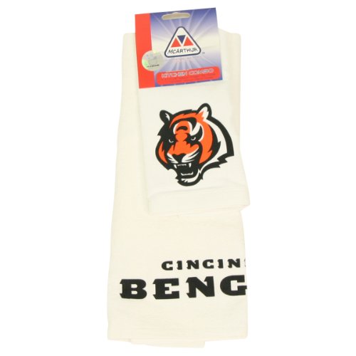 Cincinnati Bengals Hand Towels 2-Pack - White
