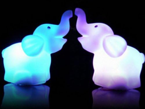 Lighting House Changing Colors Romantic Elephant LED Night Lights Lamp For Party Bedroom Decoration