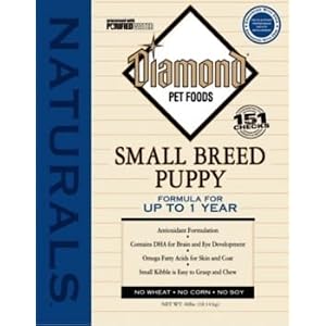Diamond Naturals Dry Food for Puppy, Small Breed Chicken Formula, 40 Pound Bag