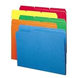 Smead Folder, Letter, 11 Point, 1/3 Cut Tab, Assorted Colors, 100 Per Box (11943)