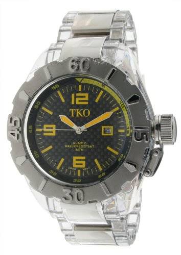 TKO ORLOGI Men's TK604-YL Forsa LX Plastic Case Carbon Fiber Dial Watch