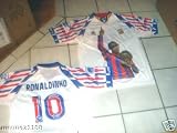 BARCELONA RONALDINHO SOCCER JERSEY SIZE 12- FOR AGE 10