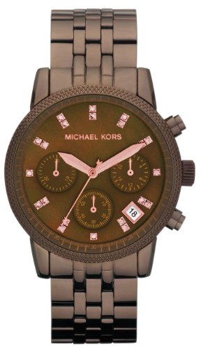 Michael Kors Stainless Steel Quartz Brown Dial Women's Watch - MK5547