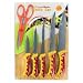 All Products : 7 Piece Stainless Steel Knife Set with Cutting Board