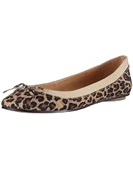 Buffalo London 207-3562 LEOPARD SATIN TAN 56 108463 Damen Ballerinas